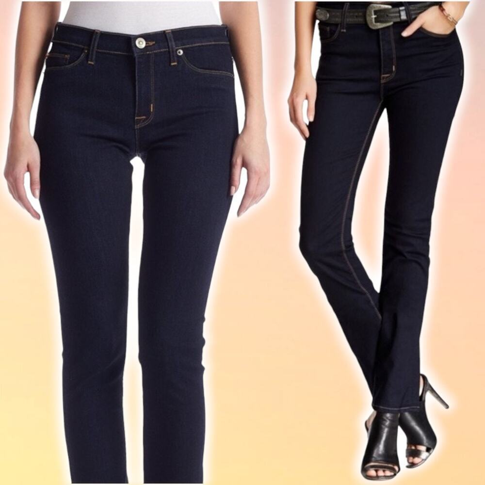 HUDSON Jeans High Waisted Tilda Straight Leg Jean Sz 24 Navy